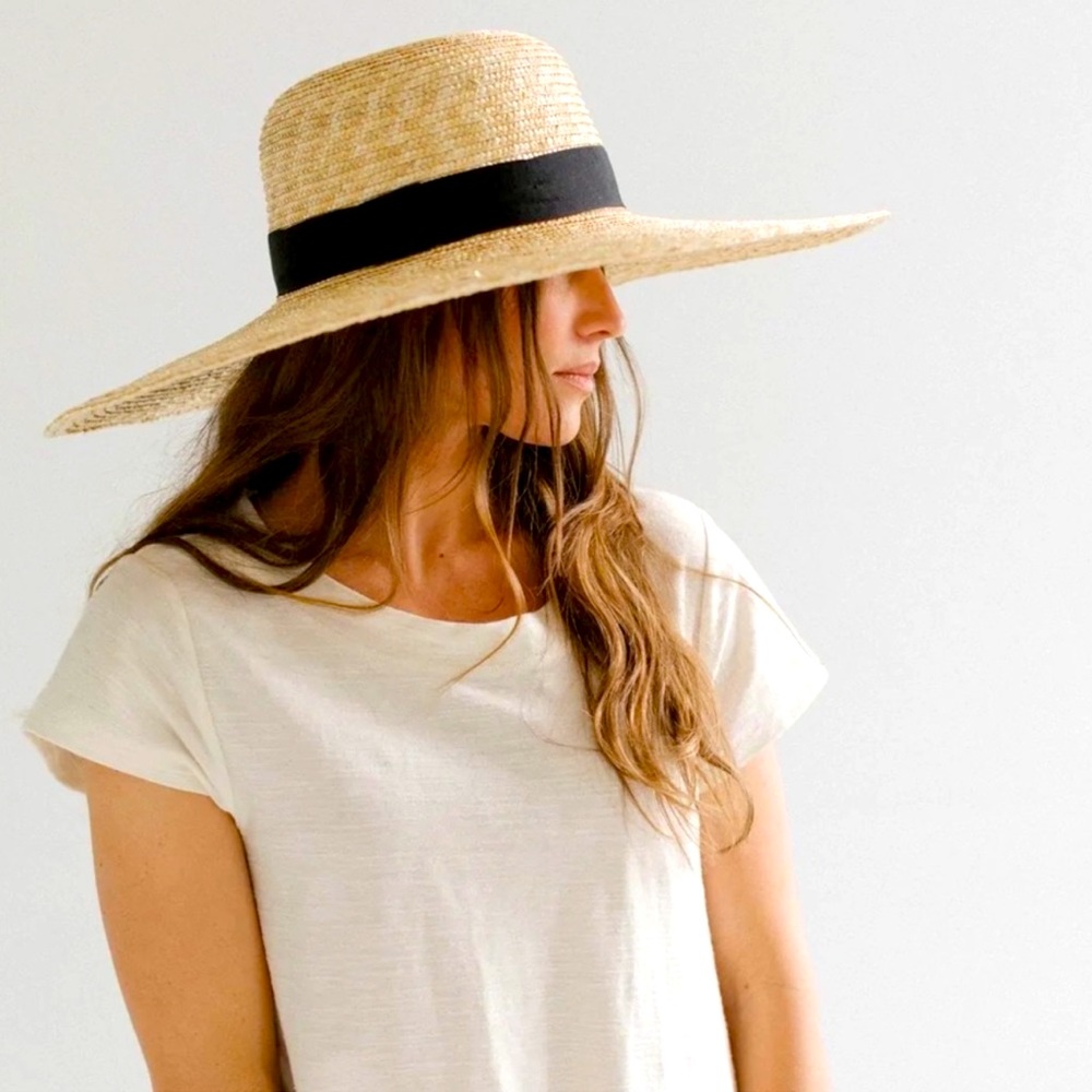 Gigi Pip “Gwen” Oversized/ Wide Brim Straw Hat